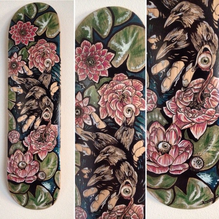 danidemaray's tweet photo. Muddy Waters, 2015: created for silent auction art Art Deck-O #deckart #skateboardart #artdecko #popsurreal https://t.co/gIf4PJj1f5