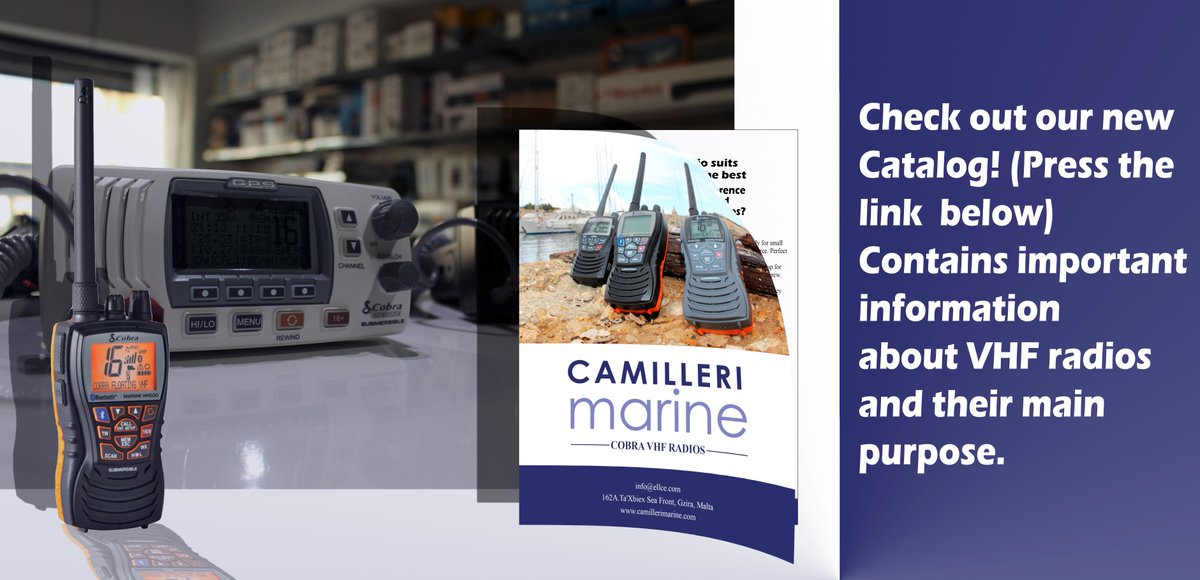 CamilleriMarine's tweet photo. Check out our NEW catalog here: https://t.co/duvZit4nTc #malta #boating #yachting #november #cobraelectronics https://t.co/MvFScNyPaZ