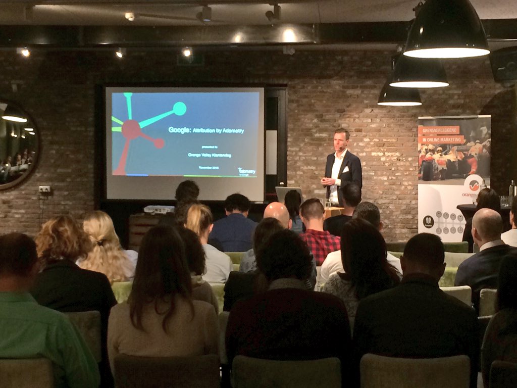 OrangeValley's tweet photo. Data driven attributie met #Adometry van Gert-Jan Lagas (Manager Adometry Benelux & Nordics, @google ) https://t.co/2YuF0a6KS4