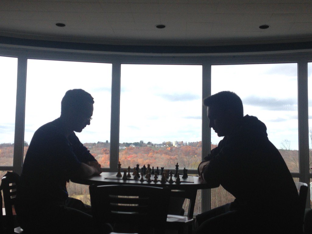 TweetQuice's tweet photo. One of best views on campus @NCConantLibrary #chess https://t.co/kPxiH3CcOK