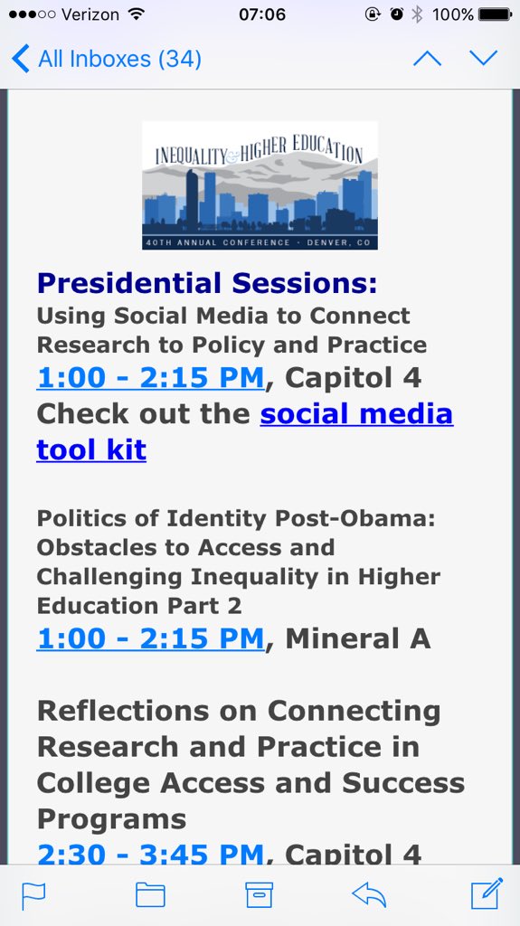 RaulALeon82's tweet photo. It is early in #Denver but I am ready to present at #ASHE2015 presidential session. https://t.co/eOzUUDmynG