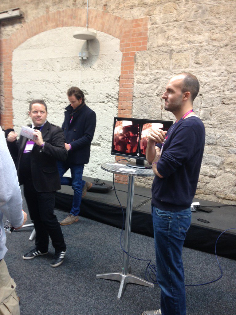 LavelleMaeve's tweet photo. 360 #social #vr on the #hardwaredemo stage w/@OwlPerception #websummit https://t.co/DvK9pBuxnl