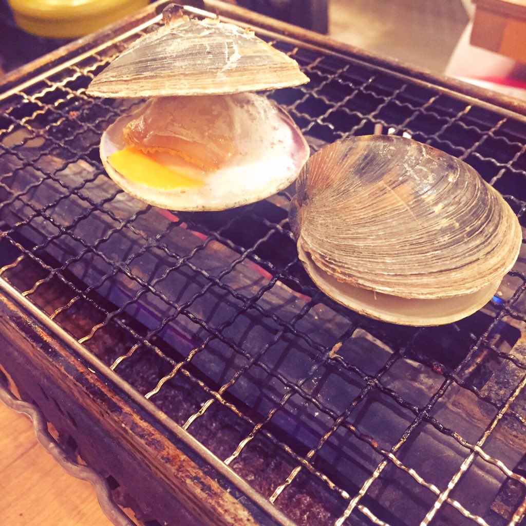 Chay アイラブ磯丸水産 いつもハマグリ ホッキ貝 蟹味噌焼き ツブ貝塩茹で マグロのカマ焼きのパターン 今日は たたき海老の胡麻和えを頼んでみたらこれまた絶品 T Co Ynqqpv1c48 Twitter