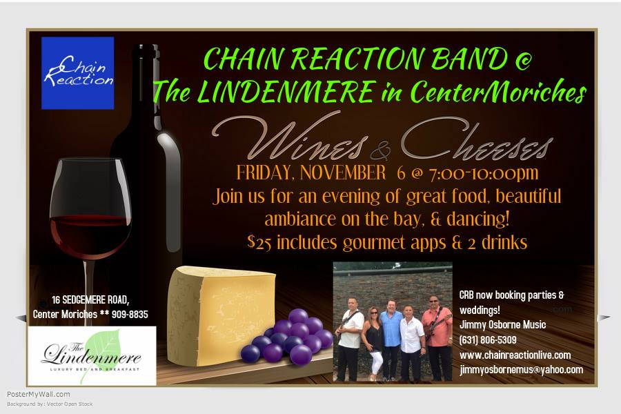 Nothing goes better together than live music, wine and cheese! Give us a call for reservations!
