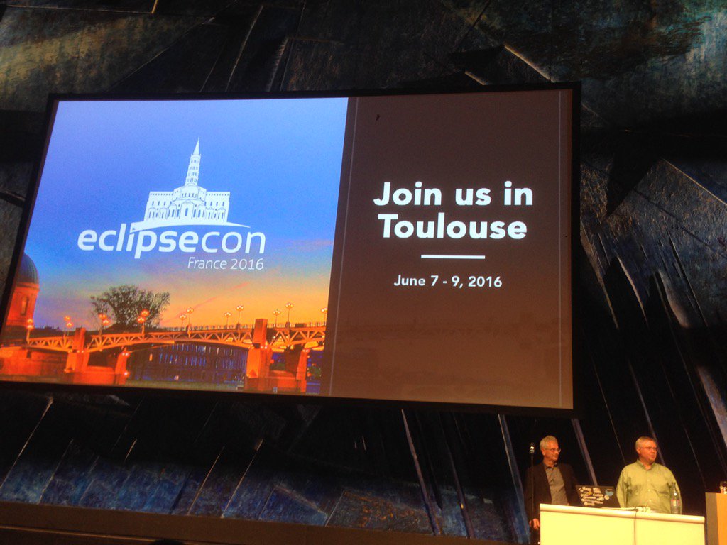 <a href="/eclipsecon/">EclipseCon</a> France 2016 announced ! 
June 7-9, 2016
