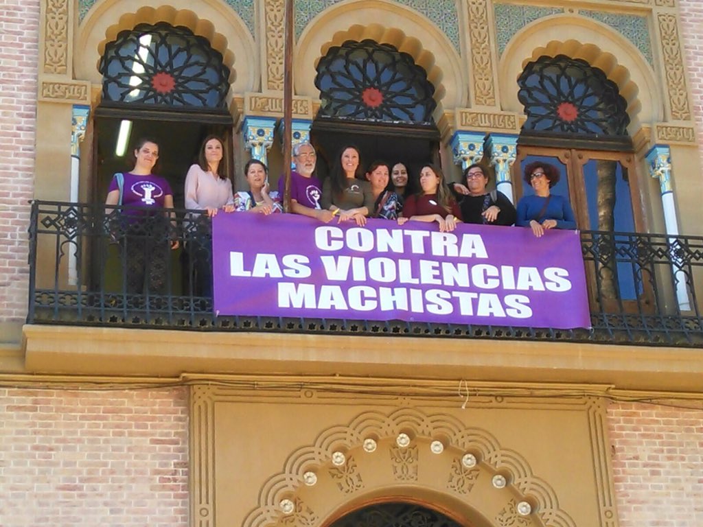 anaaa_rm's tweet photo. Hoy en #Águilas hemos colgado la pancarta contra las violencias machistas #YoVoy7N @Marcha7Nmadrid @AYUNTAGUILAS https://t.co/LLxEfe7dY5