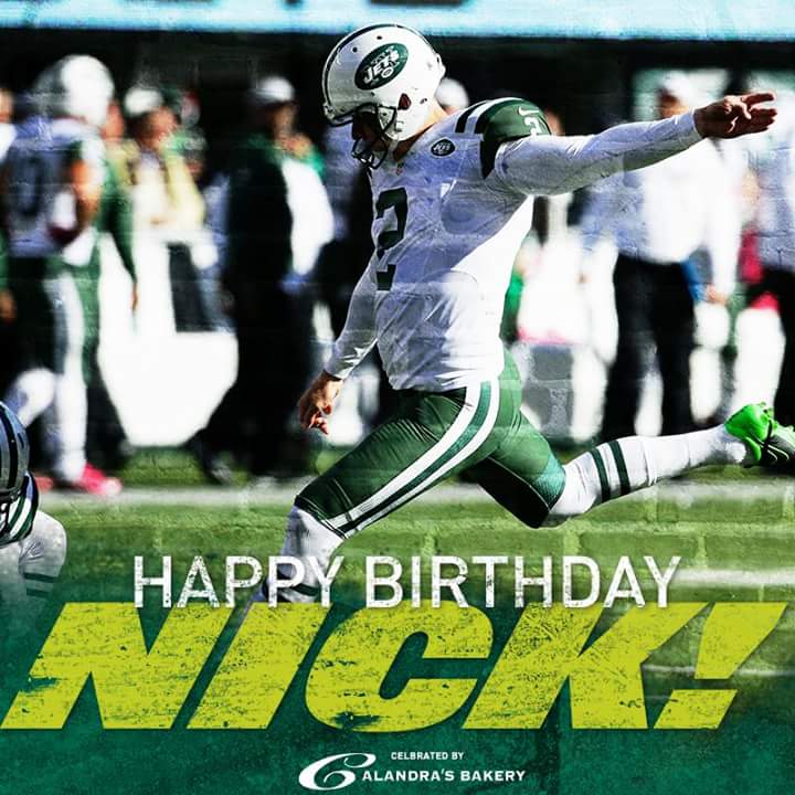 Happy birthday Nick Folk, have a FOLKING awesome day!!!   