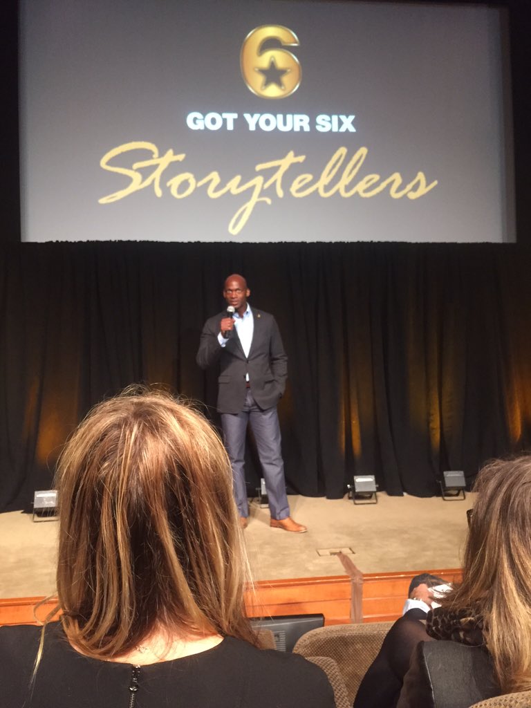 lynnyo's tweet photo. "Stories have the power to change hearts and minds" -Dennis Williams @HBO @GotYourSix @UniteVets #gy6storytellers https://t.co/AFDHMRcPYp
