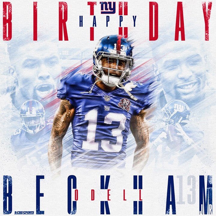 Happy 23rd birthday to the master of jaw-dropping receptions, New York Giants star Odell Beckham Jr. 