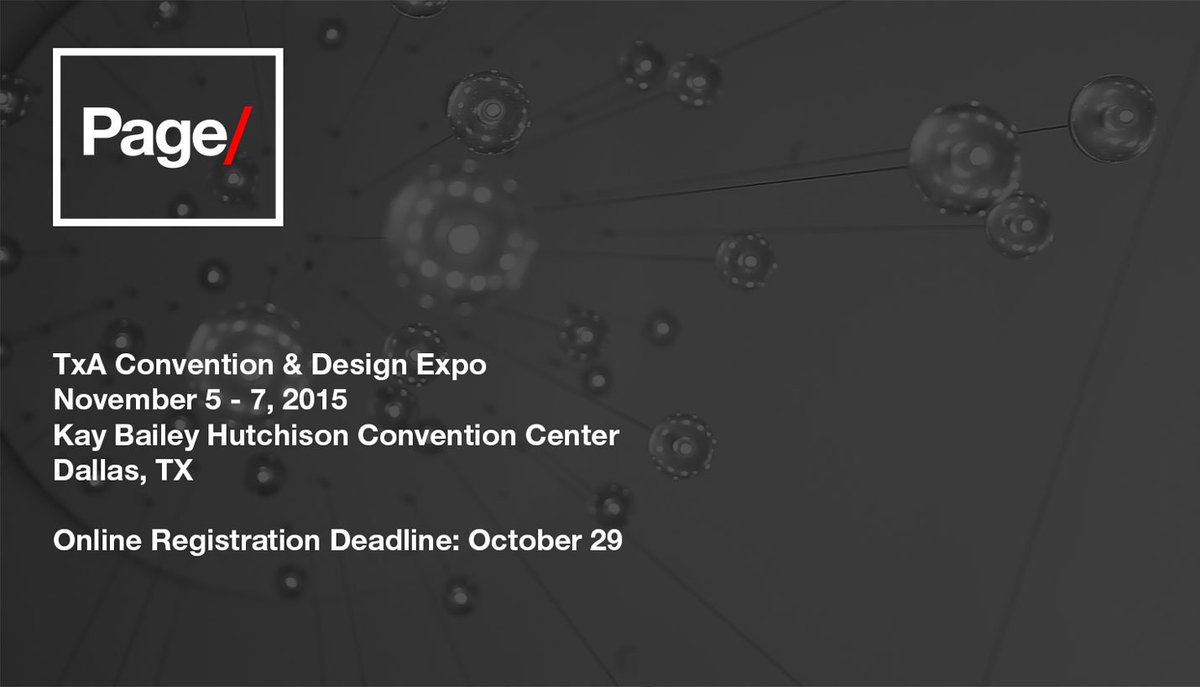 PageThink's tweet image. 3 of our 10 #TxA2015 speakers are presenting today! View our full schedule here bit.ly/1NWsaXM @TXArchitect