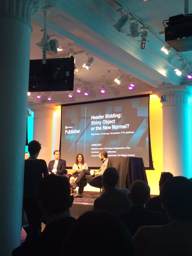 Nicole_M_Bell's tweet image. @slayser8 talking Header Bidding at #AppNexusPubForum