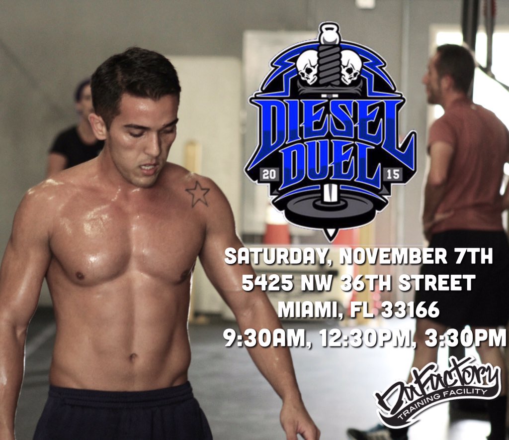CrossFitFactory's tweet photo. Our very own Marcelo will be competing this Saturday at Diesel Fit's Diesel Duel! Come out and support him!! https://t.co/LmYK5Rm6wW
