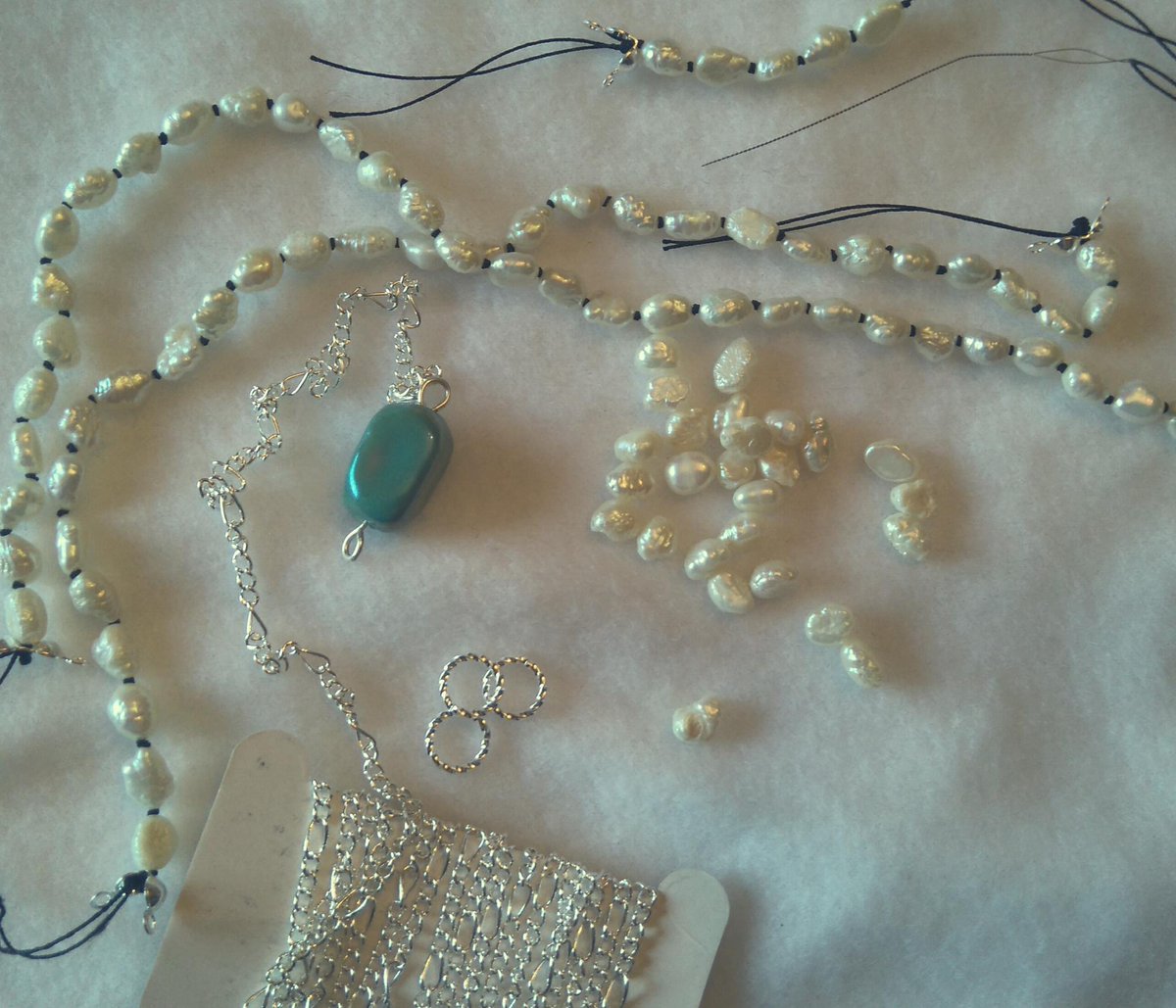 trishFSM's tweet photo. Sleep baby, sleep.  Pearls need to be strung!  2 shows Saturday!  I'm in Something New Edinburgh, come visit! https://t.co/IF1mkfaxTI