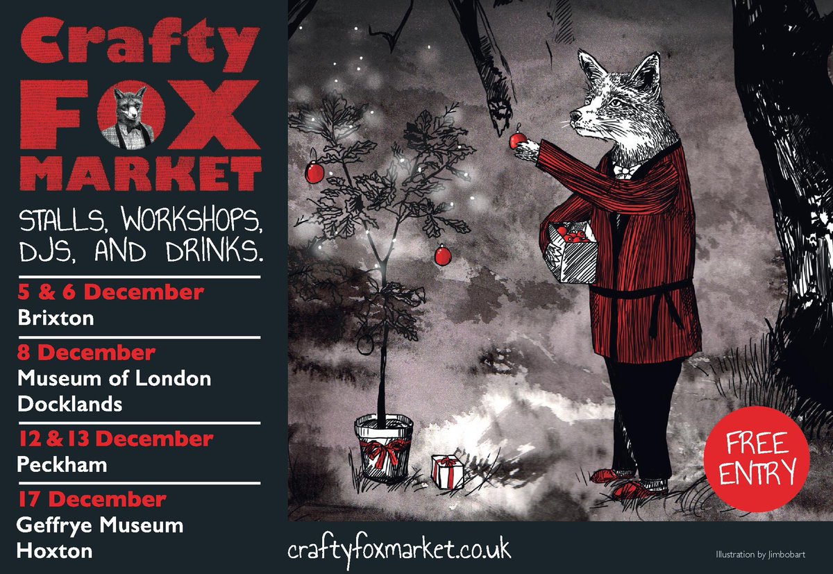 craftyfoxmarket's tweet photo. Escape the highstreet this Christmas, support local makers &amp; find unique gifts. Shopping with soul #CraftyFoxMarket https://t.co/jwPht4bBaQ