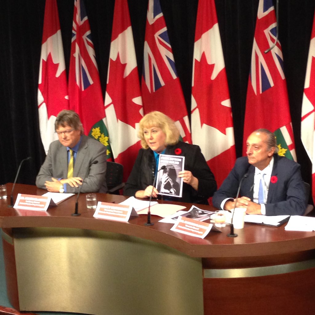 JoelDuff's tweet photo. Sister @Nancy_OFL presents @OFLabour report on a broken #WSIB system that fails #injuredworkers. #CanLab https://t.co/h6XUuVB6Mk