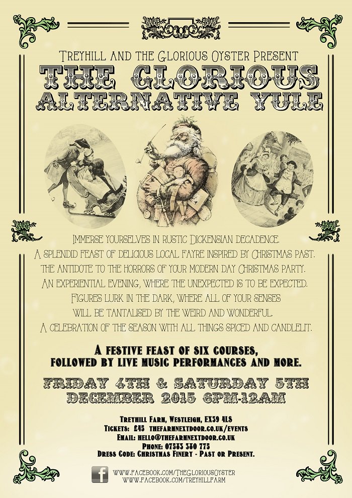 NDFLAG's tweet image. Enjoy an alternative Yuletide banquet with the @GloriousOyster on the 4th &amp;amp; 5th of Dec! #Christmas #GloriousOyster