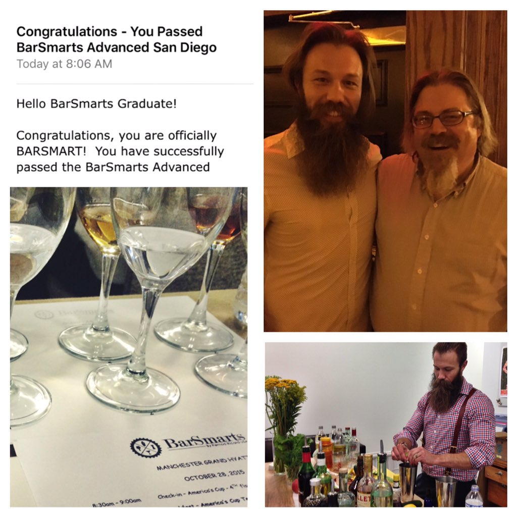 BeardBehindBar's tweet photo. Honored 2 have this opport. Felt like a child meetin his heroes. DavidWondrich @kingcocktl #BarSmartsAdvanced https://t.co/Z4p03sAu6M