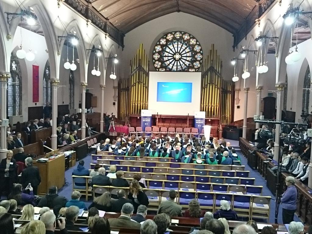 fifecollege's tweet photo. Fife College graduation ceremony 2 just about to start! Exciting! #Grad15 https://t.co/LrIdgROohF
