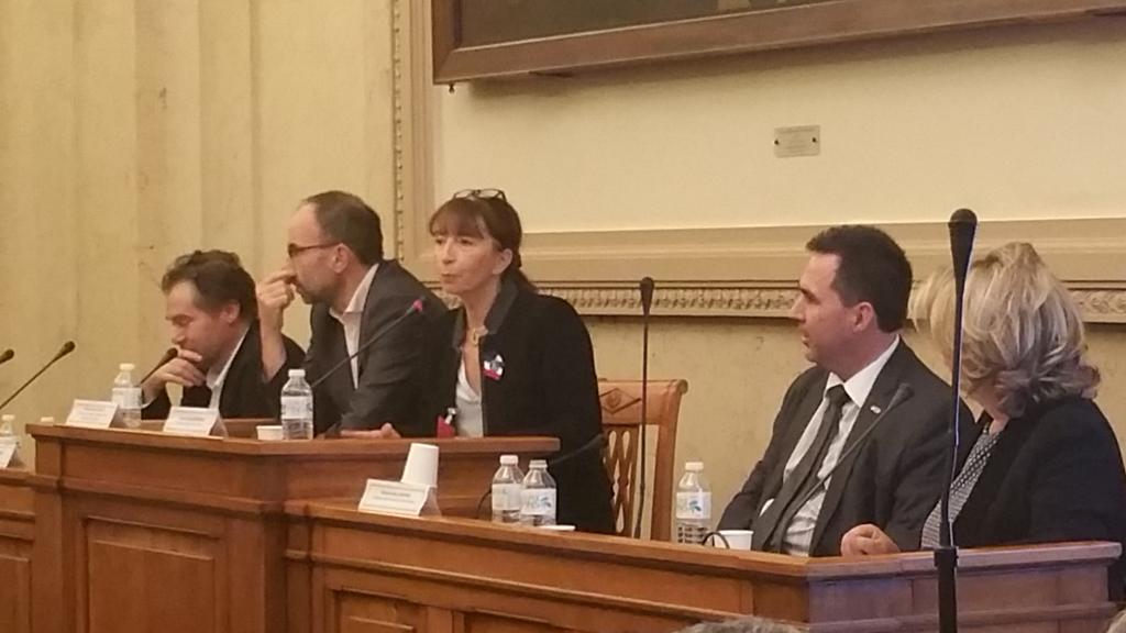 NumeriqueSante's tweet photo. Le Dr Bettina Experton vient présenter le #BlueButton au colloque @FederationAFD à l'Assemblée nationale #MESDATA https://t.co/iJRleGMsvx