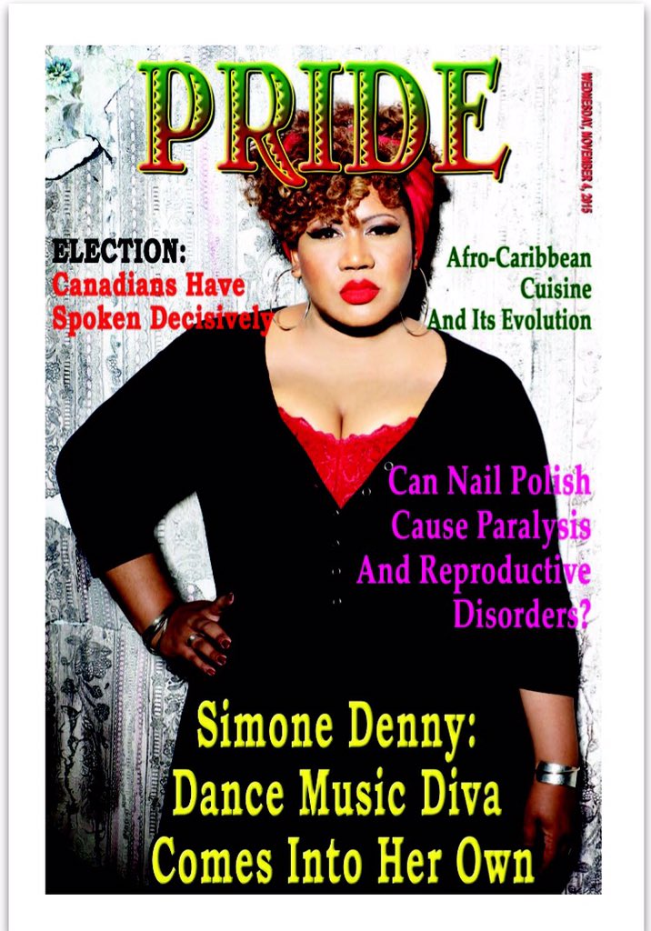 SimoneDenny's tweet photo. Thank You @PrideNewsMag for the cover story! #honoured #borncanadian of #guyaneseheritage
https://t.co/zDezRt9v14 https://t.co/yHOOFZKwYC