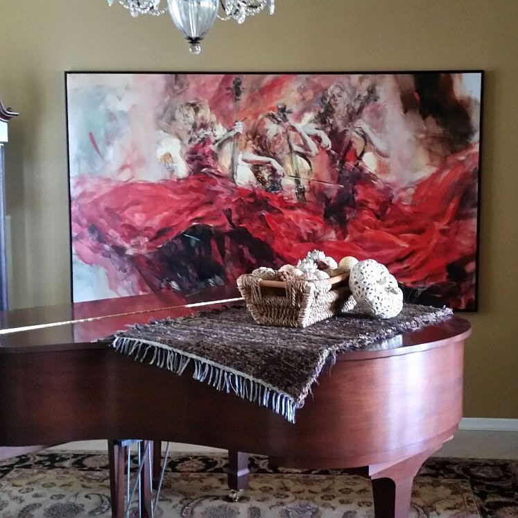 Happycollector artworks and originals by #Artist#Anna#Razumovskaya.view artworks available at #Surridgegallery.co.uk