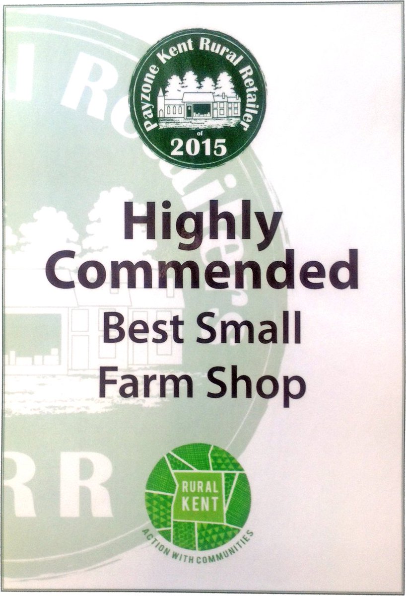 Woohoo! Mockbeggar Farm Shop has been recognised in the Kent Rural Retailers Awards 2015. goo.gl/SwFFPt