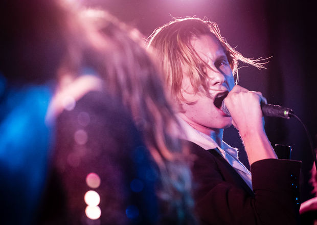 PhuzzRecords's tweet photo. #TBT… @Foxygentheband performing at the Millennium Center for night two of #Phuzz2015! Photo by @ADyeWSJ #WSNC https://t.co/CgOarGquwx