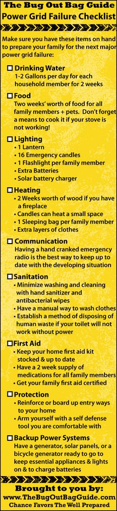 IndyQuillen's tweet image. #Survival #preps for when the lights go out #powergridfailure bit.ly/1KZScBW