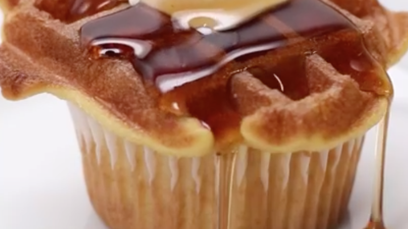 someecards's tweet photo. Man invented the wheel. Then he went to space. Now behold: the waffle cupcake. https://t.co/XtSy2u6CLR https://t.co/lAVTogwvdU