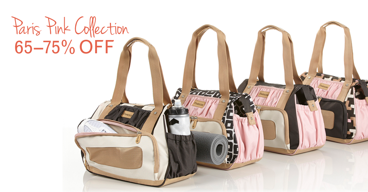 fivesse's tweet photo. Stay Organized at the Gym for Less — Paris Pink Bags 65-75% Off Starting at $24.99 #GetOrganized #GetFit https://t.co/HHNPFGPQHg