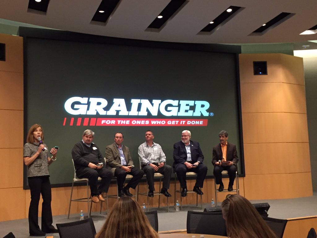 ASUG_Chicago's tweet image. CIO panel: SAP Rollout Success - the Human Factor @ASUG_Chicago @ASUG_WI concludes its Fall meeting @grainger HQ