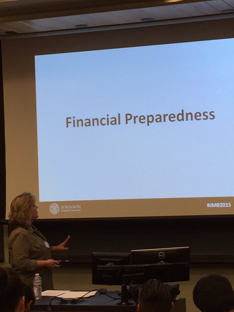 AWR2's tweet photo. Be prepared, not scared!  #JMB2015 #CornellMBA https://t.co/a0LMQ8Kibr