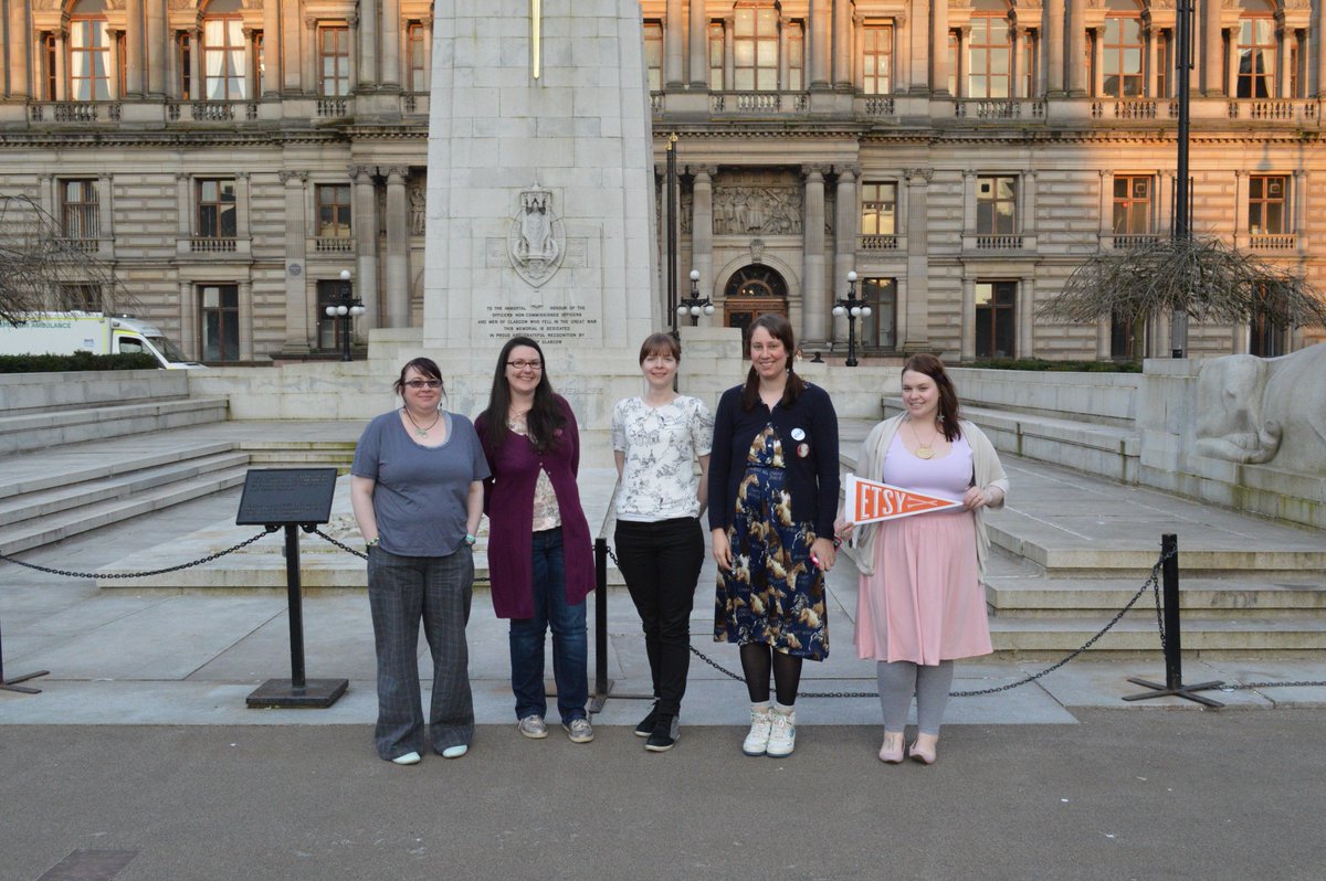 Big shout out to these ladies working hard to make @EtsyUK #EtsyMadeLocal happen in #Glasgow @waspsstudios on Dec 6