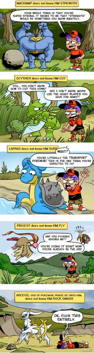 Dorkly on X: HM Moves That Pokemon Should Already Know - https