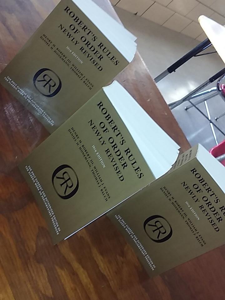 Our Parlimentary Procedure Team is hard at work #FFA #parlipro #robertsrule