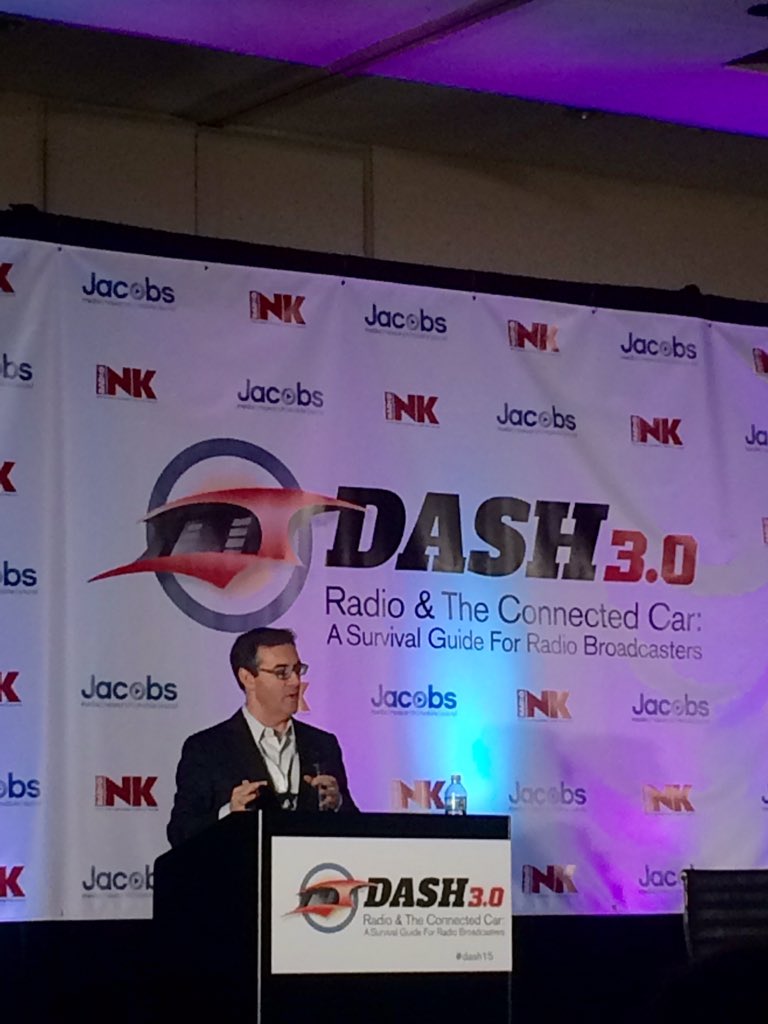 WestwoodOne's tweet photo. Radio is "king of the road," representing 72% of time spent w/ audio in the car - @PierreBouvard at #dash2015 https://t.co/EGId7yallT