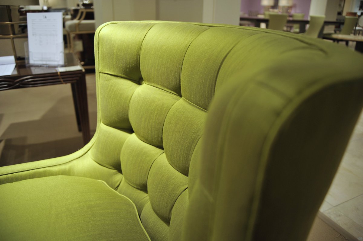 theoalex's tweet photo. #POPs of Green at #theodorealexander upholstery made in North Carolina https://t.co/RXeQldI4g3