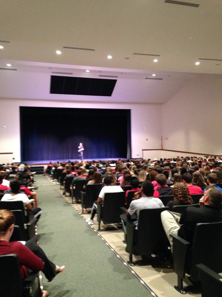 SRHSHawks's tweet photo. Huge thanks to @mikesmithlive for encouraging our students to ask themselves, "What will my legacy be?" https://t.co/s6DCyBPkDk