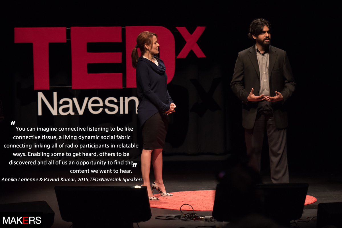 TEDxAsburyPark's tweet photo. #TBT to Annika Lorienne &amp; Ravind Kumar's captivating talk on #connectiveradio. #tedxnav #nj #tedxnavesink #radioflag https://t.co/JLBBOXFOj0