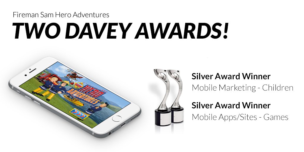 Our team's talent is well ablaze <a href="/Mattel/">MATTEL</a> Fireman Sam Hero Adventure for Amazon Freetime = Winner of 2 <a href="/daveyawards/">Davey Awards</a>!