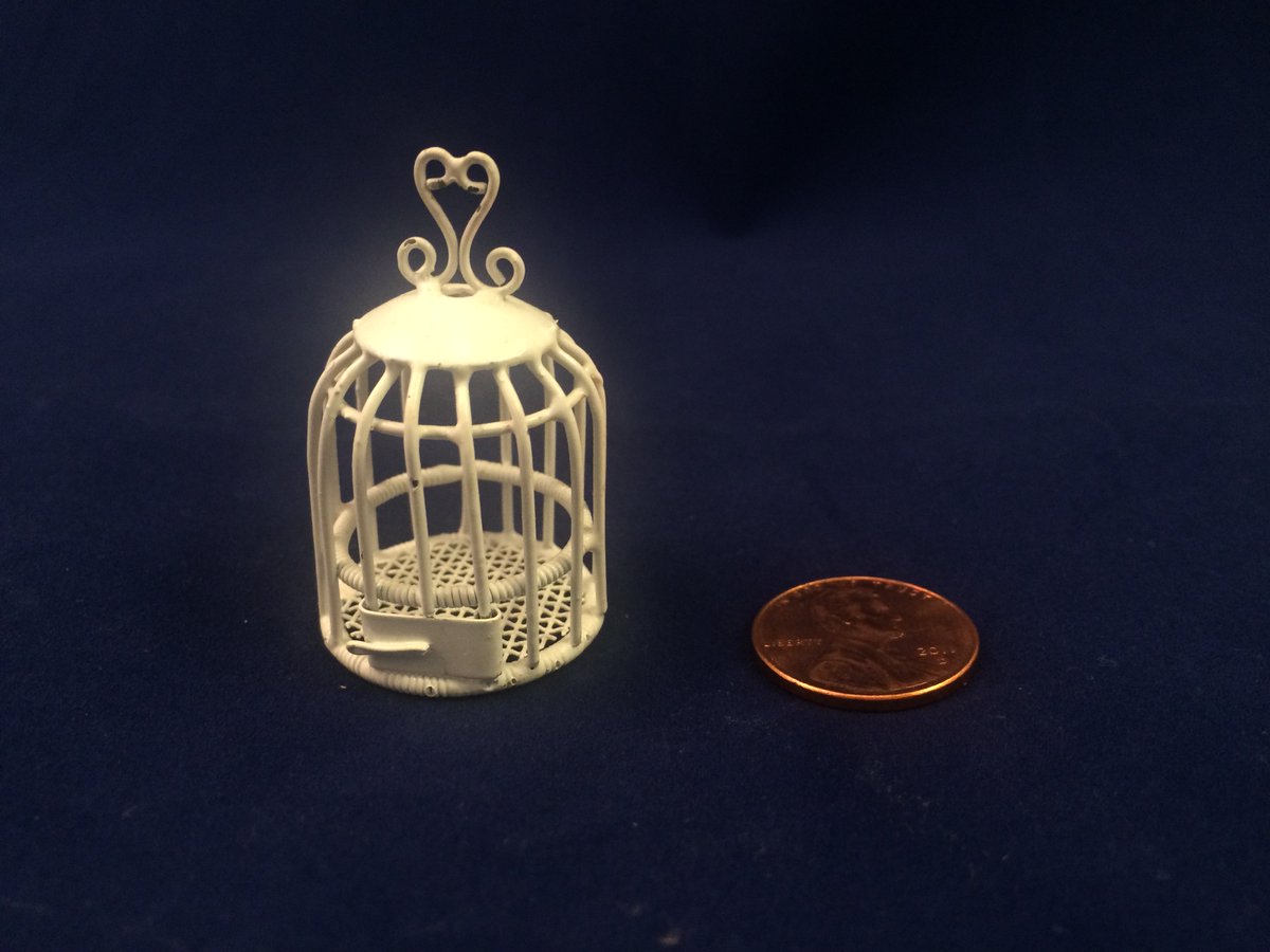 Delaney_Layne's tweet photo. Another birdcage!  Very cute with working bottom door.
#dollhouse #miniatures https://t.co/ZVLnYOYicP https://t.co/I90qtt3Onp
