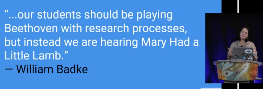 MeganPreis's tweet photo. Love this on research! What do you think, @dreeder1? Cred: @DiscoveryEd @sgauthier #engageD64 #fallvirtcon2015 https://t.co/bWELHvyyq5