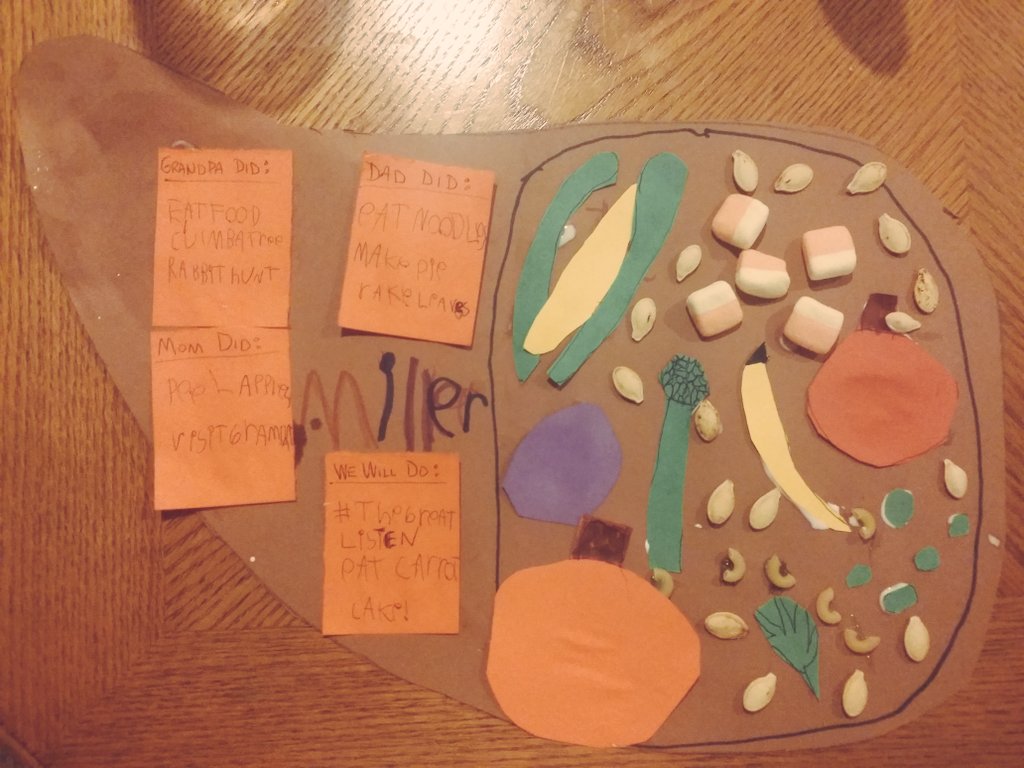 dadEnough's tweet image. .@StoryCorps probably the only hashtag on any 1st grade thanksgiving cornucopia project. #TheGreatListen