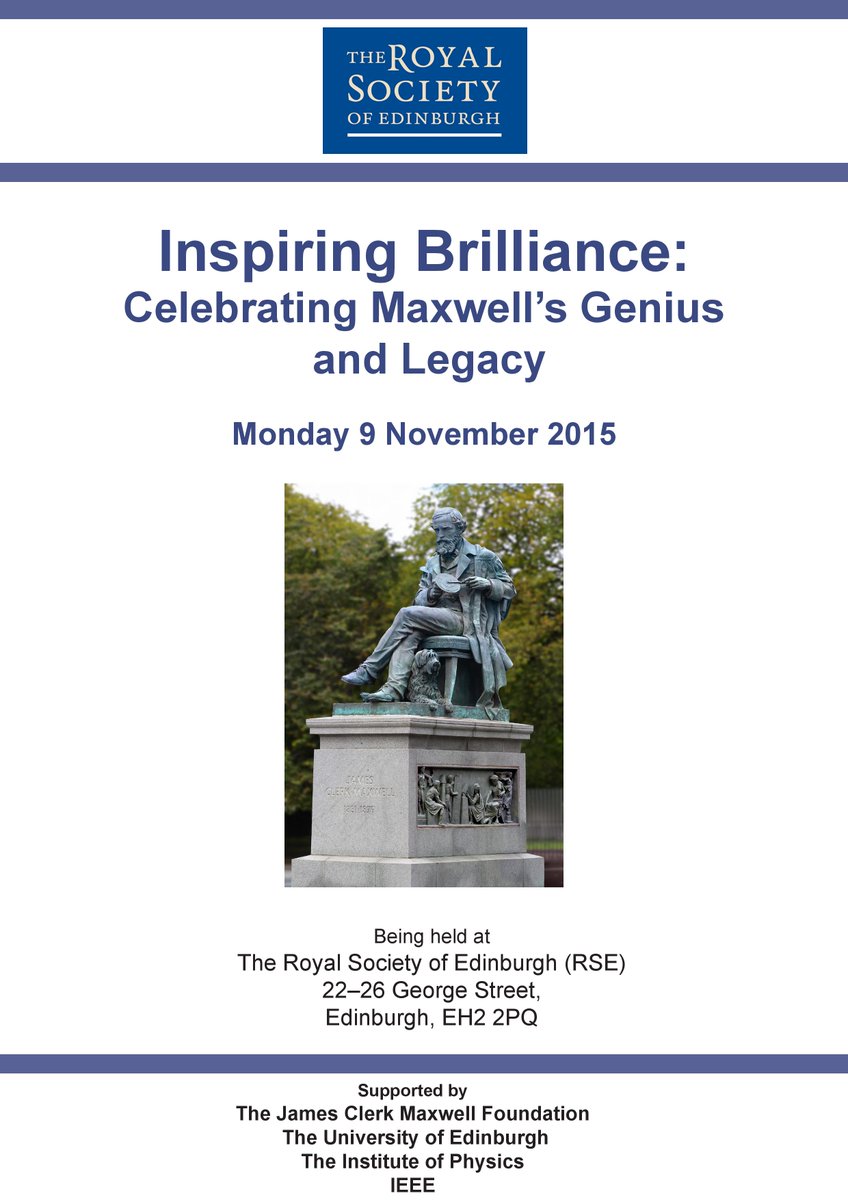 iesis1857's tweet photo. Register for stream of Monday's James Clerk Maxwell conference @royalsoced here: https://t.co/iEEHEp0vUv https://t.co/mGGS5WzUZa