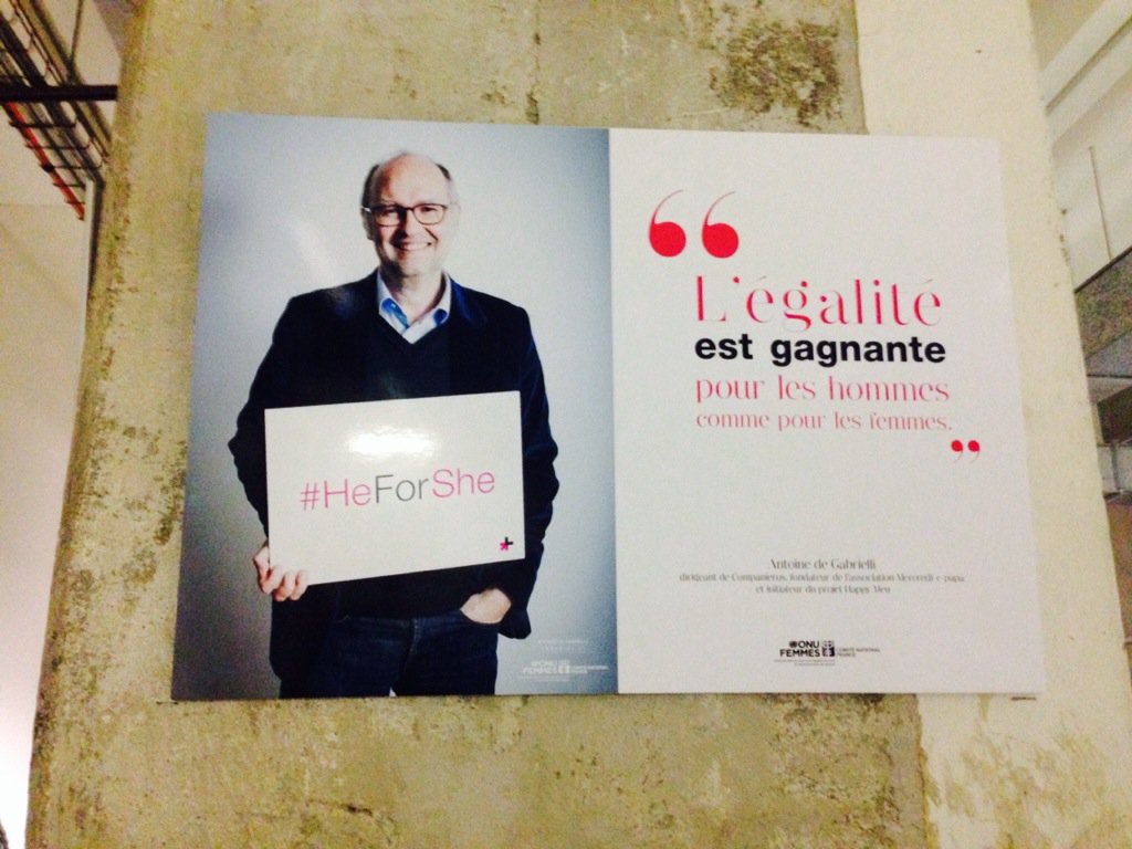 Isa_Jacquet's tweet photo. On croise des hommes engagés au #HeForSheDay organisé à @ParisDiderot par @ONUFemmesFR cc @HorizonMixite https://t.co/hopBfKW4jO