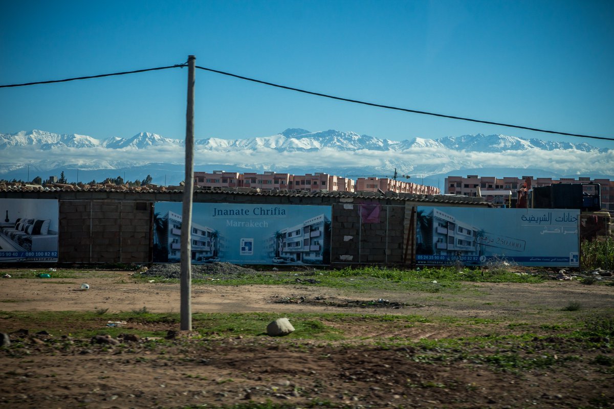 Amazing contrast of city doldrums vs mountain freedom all in one snap. Come join our next trip @ Moroccan Atlas