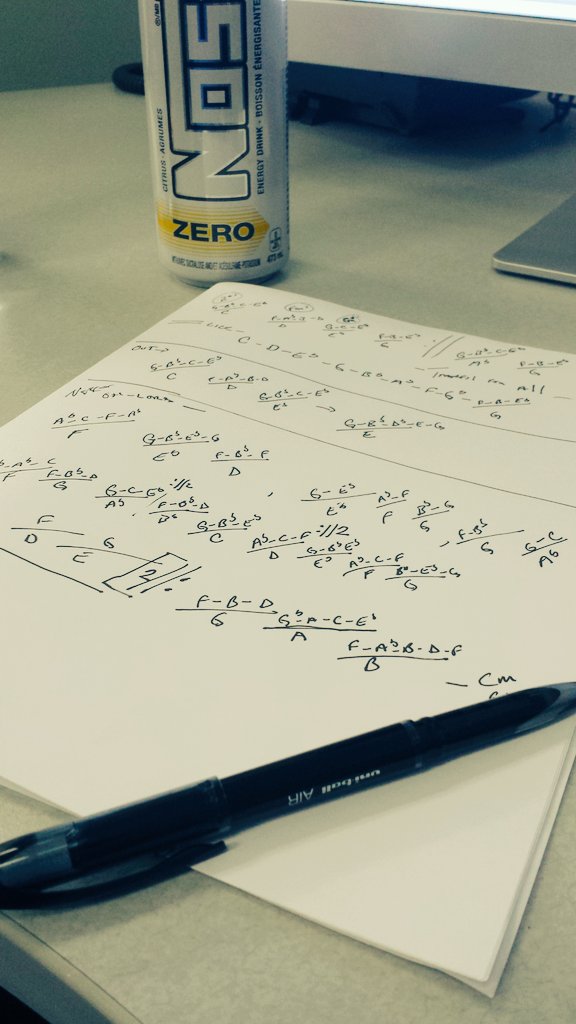 Working out the parts for Fred Hammonds Glory to Glory. 😃