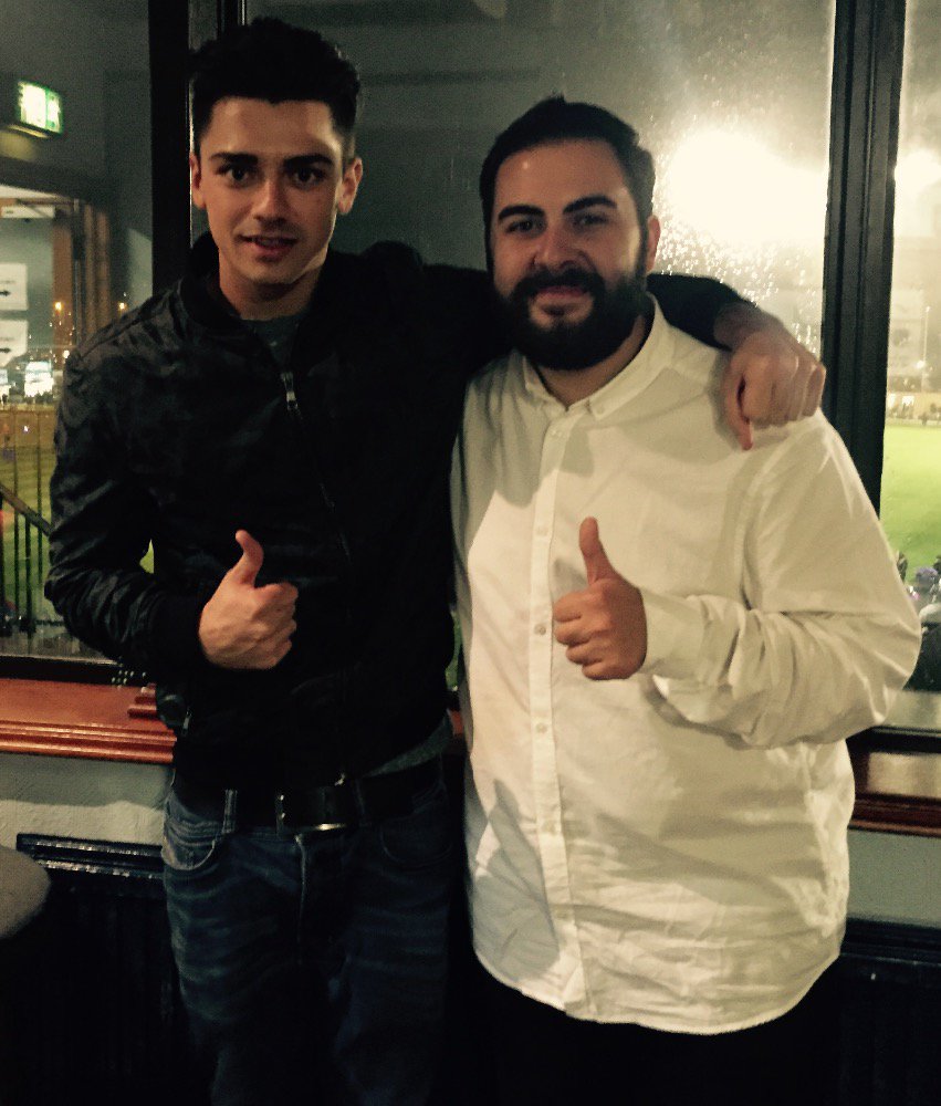EnjoySwansea's tweet photo. Just catching up with @JosephDevries and @AndreaFaustini1 ahead of their #SwanseaFireworks performance! https://t.co/HhDXsCLRD4