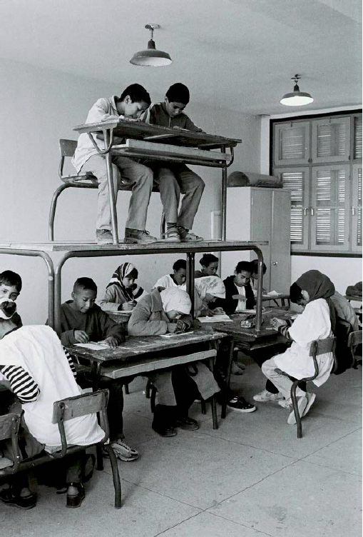 info_wkv's tweet photo. Hicham Benohoud, "La salle de classe", 2000–2002, at: THE BEAST IS THE SOVEREIGN, https://t.co/diuOAn9F7o https://t.co/EkvUiS8qnG