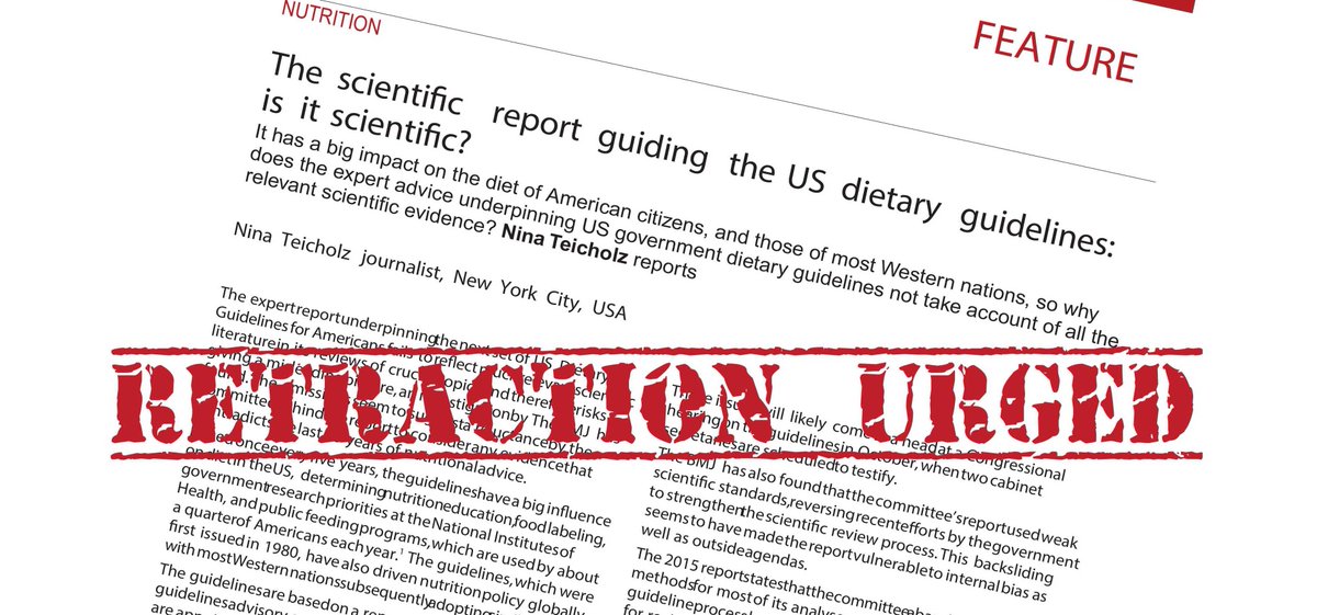 183 prominent scientists agree that <a href="/BMJ_Latest/">The BMJ</a> should retract Nina Teicholz's problematic piece. RT if you agree.
